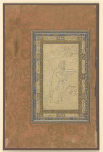 Un vieil homme porte un bol, vers 1610-15