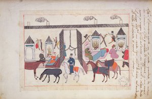 Arrêt au caravansérail - Persian School