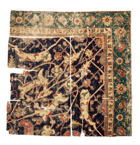 Fragment de tapis médaillon de Tabriz, nord-ouest de la Perse - Persian School