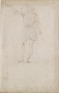 Étude pour un Saint Jean-Baptiste. Verso : Un œil, fin du 15e-début du 16e siècle - Perugino