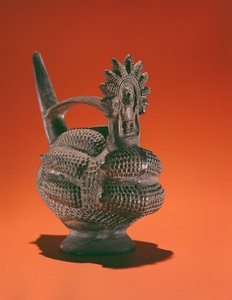 Vase en terre cuite de la déesse du maïs