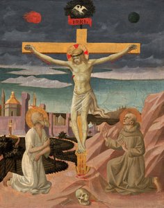 La Crucifixion avec Saint Jérôme et Saint François, vers 1445-1450 - Pesello Peselli