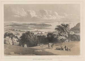 Napha du village de bambou, litho par Sarony und Co., 1855