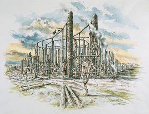 Durrington Walls, Wiltshire, vers 2500 av. J.-C., début des années 2000 - Peter Dunn