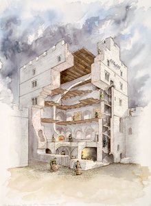Château de Norham, milieu du 15e siècle, 1990-2010