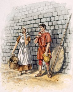 Homme et femme romains