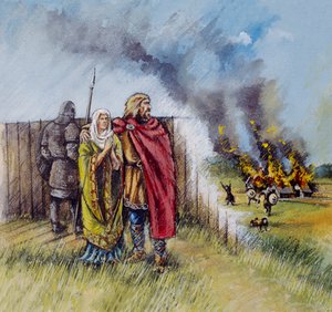 Homme et femme saxons, 8ème siècle, vers 1990-2010