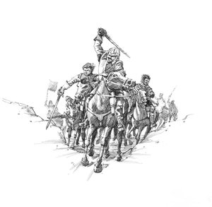 Cavalerie écossaise, bataille de Newburn Ford, 1640
