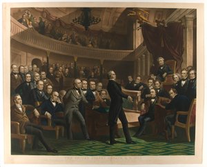 Le Sénat des États-Unis, a.d. 1850, pub. c. 1855