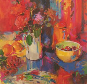 Roses en bonbon - Peter Graham (Contemporary)