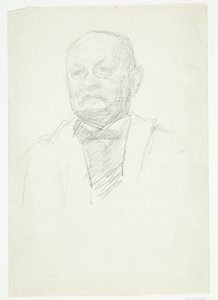 Portrait du peintre Kristian Zahrtman. Buste