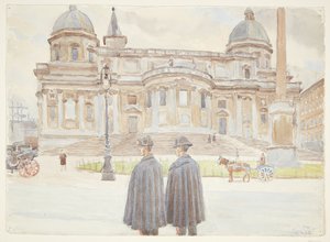 Deux carabiniers devant Santa Maria Maggiore