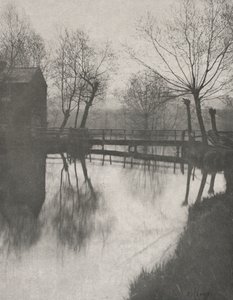 Passerelle près de Chingford, du Compleat Angler, 1888 - Peter Henry Emerson