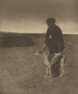 Le braconnier - Un lièvre en vue. [Suffolk.]