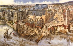 Vue aérienne de Westminster