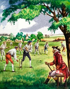 Match de cricket ancien