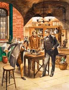 Edison démontrant le premier phonographe dans son laboratoire - Peter Jackson