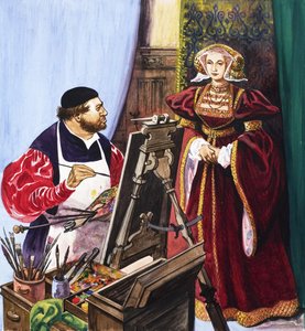 Holbein peignant un portrait d