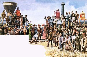 Jonction des chemins de fer Union Pacific et Central Pacific