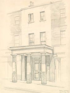Théâtre de Marylebone, Londres, entrée dans Church Street, construit en 1837 - Peter Jackson