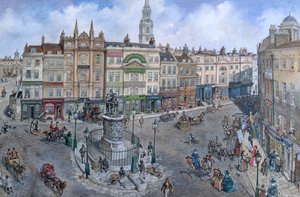 Ancien Londres reconstruit : Charing Cross vers 1830 - Peter Jackson