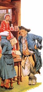 Le pasteur Woodforde achetant du thé à un contrebandier