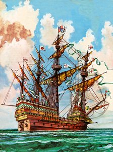 Le Grand Harry, navire amiral de la flotte du roi Henri VIII