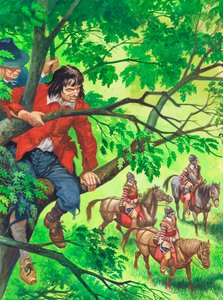 Le futur roi Charles II caché dans le chêne de Boscobel