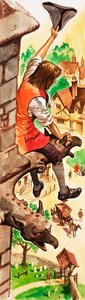 Quand ils étaient jeunes : Clive des Indes (gouache sur papier)