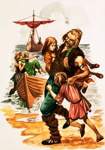 Quand ils étaient jeunes : Saint Patrick (gouache sur papier) - Peter Jackson