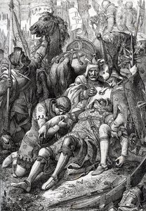 Le roi Guillaume le Conquérant blessé par son fils Robert II de Normandie dit Courteheuse (1051-1134) à la forteresse de Gerberoy - Peter Johann Nepomuck Geiger