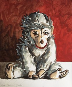 Singe blanc sur rouge, 2006