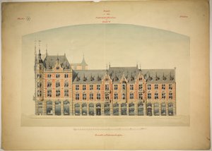 Rathskeller Neubau, Halle (Saale), Saxe-Anhalt, Allemagne, Élévation - Peter Joseph Weber