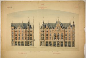 Rathskeller Neubau, Halle (Saale), Saxe-Anhalt, Allemagne, Élévations - Peter Joseph Weber