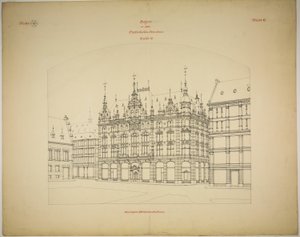 Rathskeller Neubau, Halle (Saale), Saxe-Anhalt, Allemagne, Perspective (inachevé)
