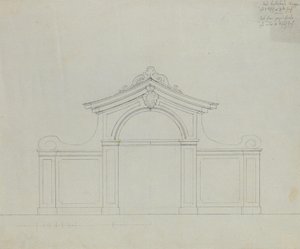 Fontaine dans le jardin de pêchers du Belvédère supérieur - Peter Krafft