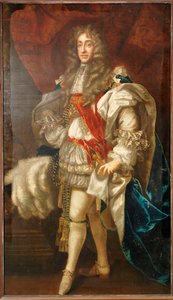 Portrait du roi Jacques II, en pied, en robes de la Jarretière