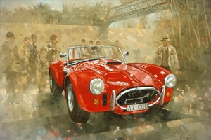 Cobra à Brooklands - Peter Miller