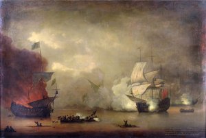 Combat naval entre le HMS 