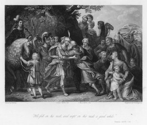 Rencontre de Jacob et Joseph, Genèse XLVI, 29