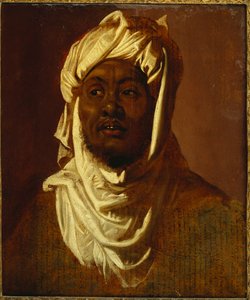 Un Africain portant un turban - une esquisse
