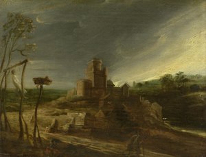 Le paysage avec la potence