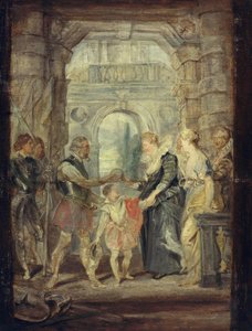 La remise de la régence (esquisse pour le cycle des Médicis)