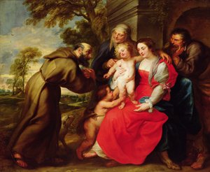 Sainte Famille avec Saint François, c.1625