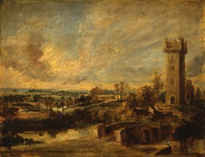 Paysage avec une tour - Peter Paul Rubens