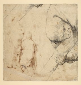Homme tenant un axe de la croix - Peter Paul Rubens