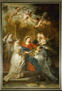 Marie apparaît à Saint Ildefonse - Peter Paul Rubens