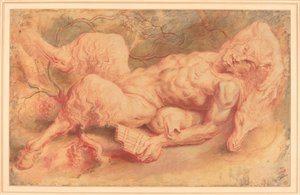 Pan allongé, possiblement vers 1610 - Peter Paul Rubens