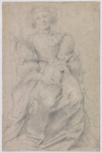 Portret van Hélène Fourment - Peter Paul Rubens
