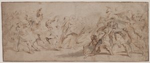 Réconciliation des Romains et des Sabines (recto) - Peter Paul Rubens
